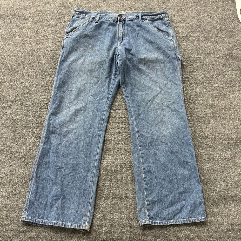 Old Navy Painter Jeans Mens 38x32 Blue Cotton Relaxed Fit Carpenter Workwear